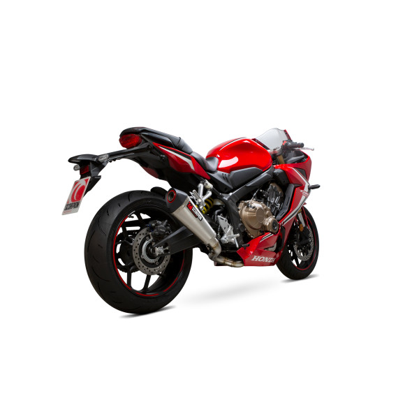 Scorpion Exhaust Honda CBR650 R 2021 - 2023 Serket Taper Full System Brushed Stainless Steel Sleeve
